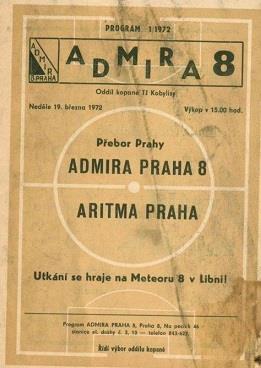 A mužstvo náš dnešní soupeř Stručná historie FK Admira Praha byla založen v roce 1909 a letos slaví již 110leté výročí existence klubu.