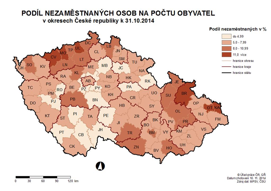 Měsíční zpráva o situaci a trhu práce Úřad