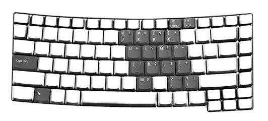 23 Používání klávesnice Klávesnice obsahuje klávesy běžné velikosti a integrovanou numerickou klávesnici, samostatné kurzorové klávesy, zámky, klávesy systému Windows, funkční a speciální klávesy.