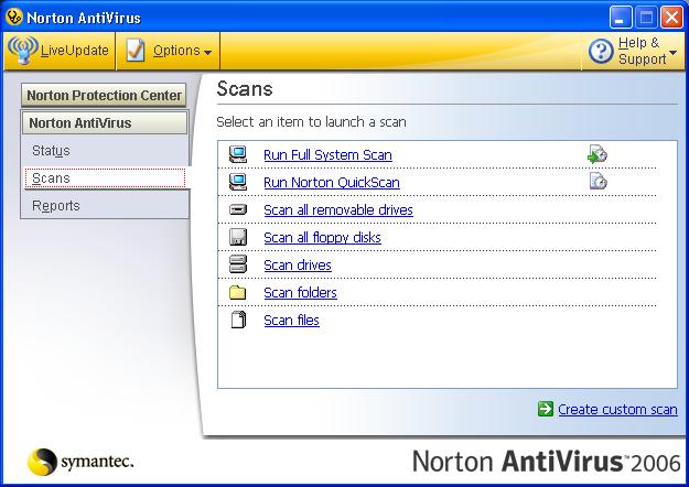 36 Norton AntiVirus Norton AntiVirus je antivirový program, který vyhledává a léčí soubory napadené virem a také chrání Váš počítač před viry. Jak vyhledávat viry?