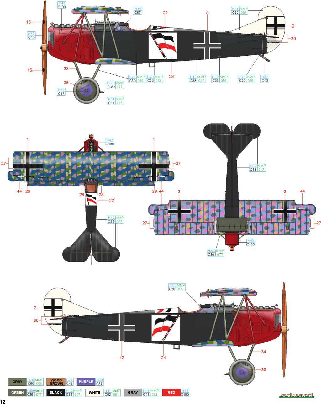 B No. 6441/18, Ltn. Max Näther, Jasta 62, Preutin-Higny, Francie, říjen - listopad 1918 Max Näther se narodil 24.