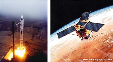 IKONOS 1.komerční satelit pro veřejnost s velmi vysokým rozlišením. Spaceimaging. 1999 (1. ztroskotal, až 2.