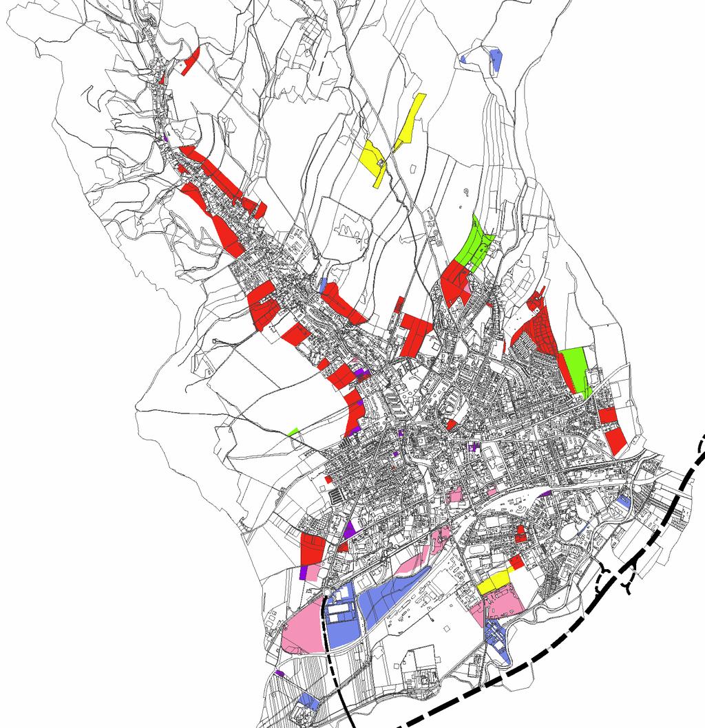 ZÁMĚRY Z PLATNÉHO ÚZEMNÍHO PLÁNU BYDLENÍ SMÍŠENÁ