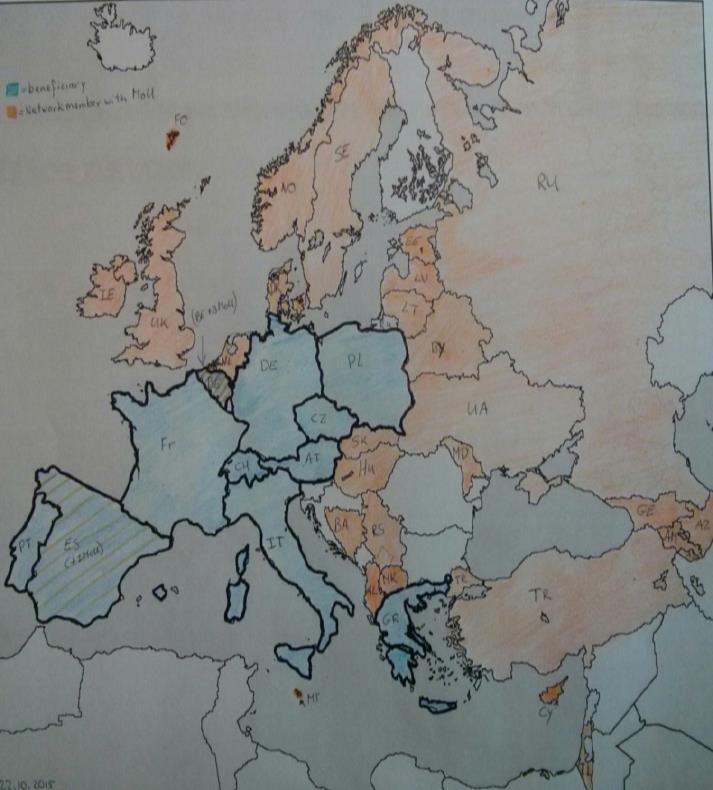 Projekt Výzva INFRASUPP-8-2015 Network of National Contact points, CSA Konsorcium: