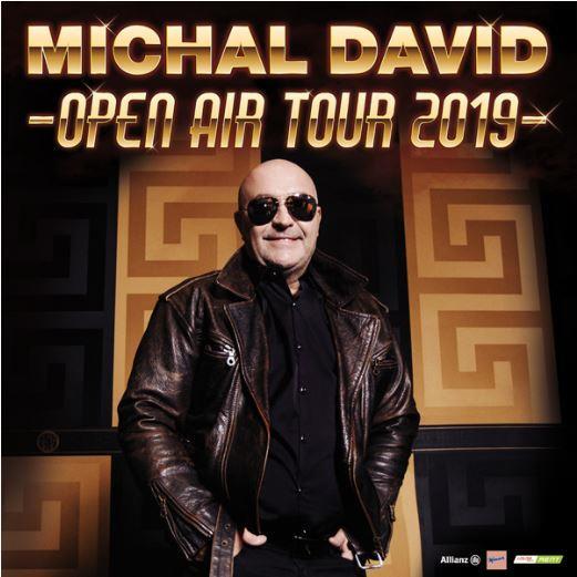 Michal David - Open Air Tour 2019 pátek 20. září v Novém Jičíně na Skalkách v 19:00 hod. Všichni diváci se určitě mohou těšit na nezapomenutelnou show.