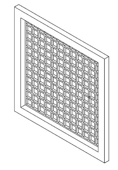 Čtyřhranná mřížka Rozměry 1/1 až 0/0 Materiál PVC / PP / PPs / PE Čtyřhranná mřížka Mřížka přivařená v