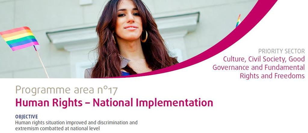 Programová oblast 17 Lidská práva vnitrostátní implementace (Human Rights National Implementation)