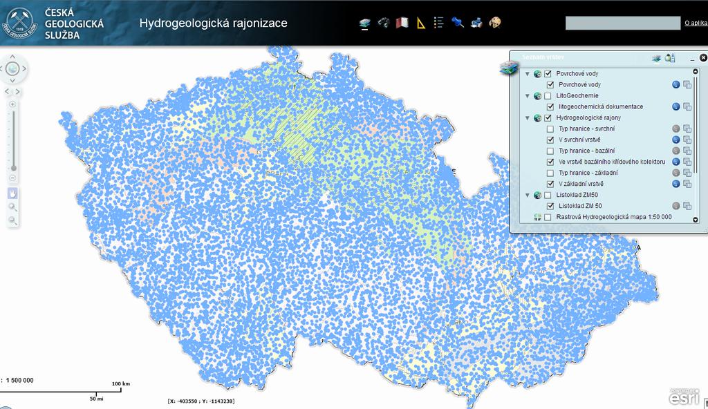 ČESKÁ GEOLOGICKÁ SLUŽBA Geofond - Mapové aplikace