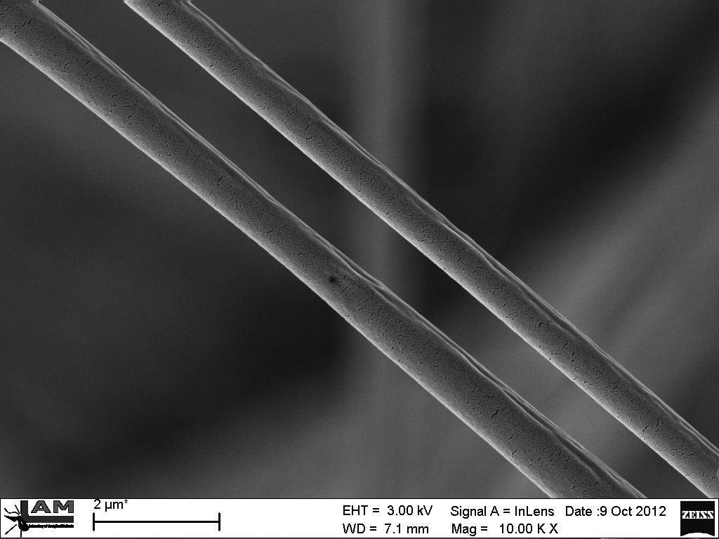 Drawing Výroba individuálních mikro a nanovláken se speciální přesně říditelnou strukturou. Možnost výroby nití o přesném počtu vláken s i bez zákrutu.