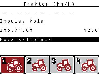 Obsluha QUANTRON-A.7.1 Kalibrace rychlosti Kalibrace rychlosti je základním předpokladem pro přesný výsledek rozmetání.