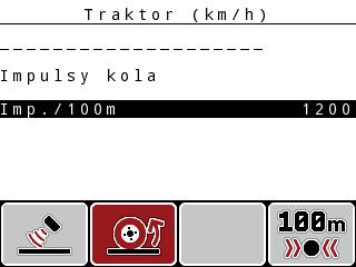 Obsluha QUANTRON-A Nová kalibrace signálu rychlosti: Můžete buď přepsat již existující profil, nebo obsadit profilem prázdné paměťové místo. 1.