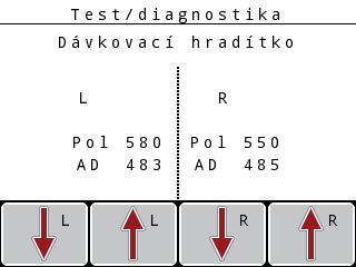 Obsluha QUANTRON-A Příklad dávkovacích hradítek n UPOZORNĚNÍ Nebezpečí zranění pohybujícími se součástmi stroje. Během testů se mohou součásti stroje automaticky pohybovat.