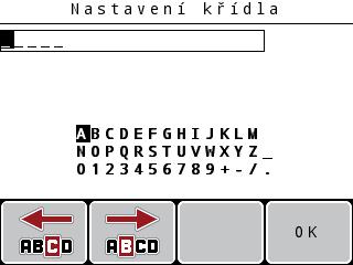 Obsluha QUANTRON-A.13 Speciální funkce.13.1 Zadání textu Vněkterých nabídkách můžete zadávat volně editovatelný text. 1 2 3 Obrázek.