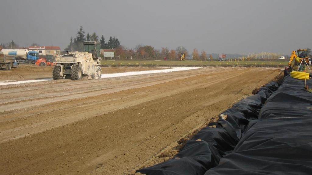 Úprava zemin vápnem a/nebo hydraulickými pojivy Stabilizace