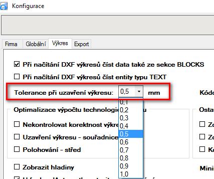 Dříve byla tato hodnota napevno v kódu programu (hodnota 0,5), nyní ji lze uživatelsky změnit. V případě změny je, ale potřeba si nově zadanou hodnotu odzkoušet.