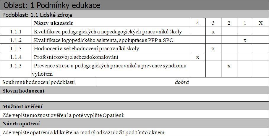 5. Vytvoření evaluační zprávy Vlastní hodnocení školy Po vyplnění dotazníků evaluační zprávu Vlastní hodnocení školy vytvoříte najetím myši na a klikem na.