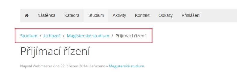 2 JOOMLA! JAKO PROSTŘEDNÍK PRO TVORBU KATEDRÁLNÍHO WEBU pr k, je ž spra ují hla í o saho ou část je komponenta. [5, s. 156-157, 217-220, 7, s.