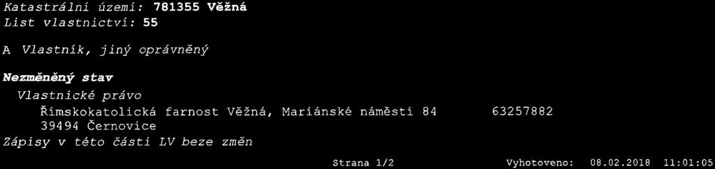 rušené evidované atastrální úřad pro Vysočinu atastrální pracoviště Pelhřimov U Stínadel 1316 39333 Pelhřimov Vyrozumění o provedeném vkladu do katastru nemovitostí ve věci sp. zn.