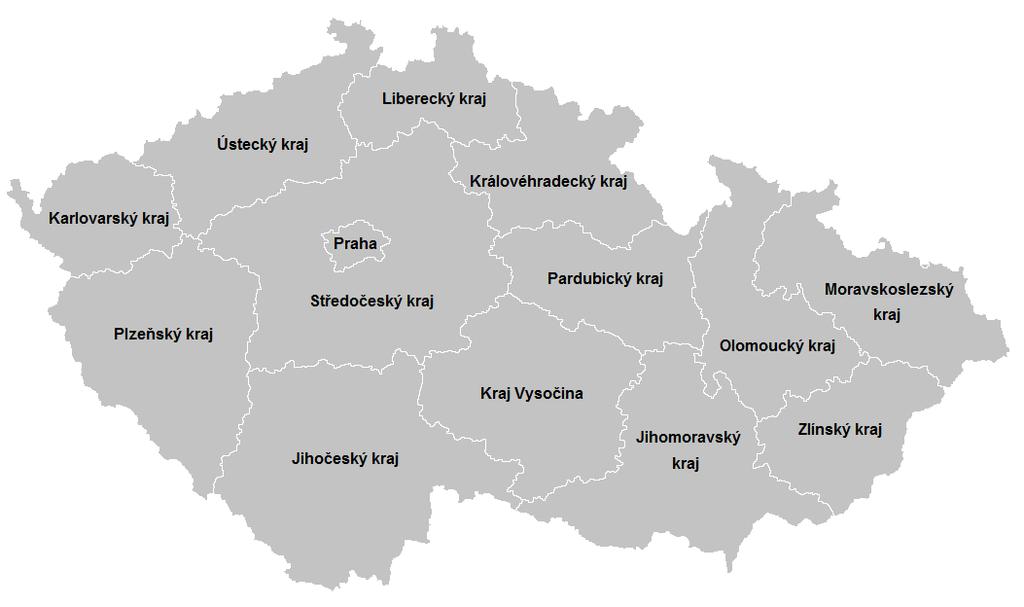 10. Příloha Obrázek 1 Mapa krajů České republiky 387 387 Zdroj: