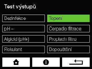 Test instalace VAROVÁNÍ: Všechny překážky, bubliny nebo netěsnosti v připojovacím potrubí zabrání ASIN AQUA Salt ve správné funkci.