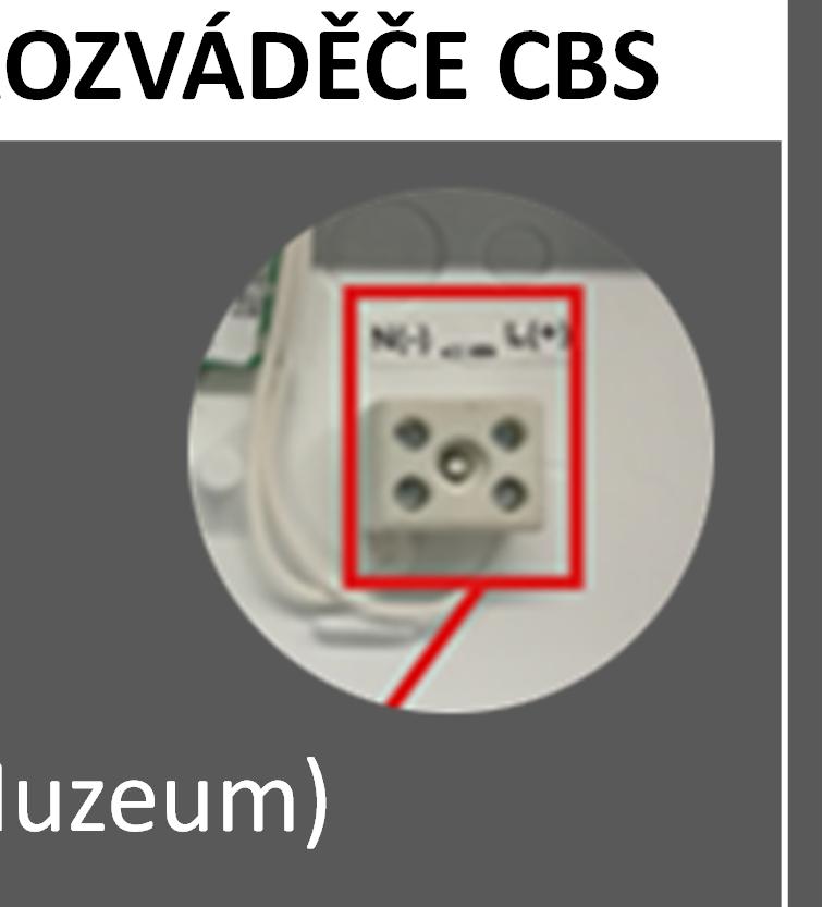 POŽÁRNÍ ODOLNOST SVÍTIDEL A ROZVÁDĚČE CBS Možnost do vybraných svítidel osadit keramickou svorkovnicí PBS skříně