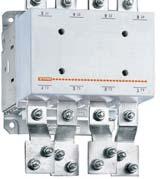 Čtyřpólové stykače s AC řídicím obvodem Pracovní proud dle IEC při paralelním zapojení pólů V případě paralelního zapojení pólů stykače se hodnota pracovního proudu získá vynásobením pracovního