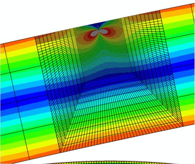 6/10 MP MODELOVÁNÍ Byl vytvřen 7 MP mdelů s délku trhlin 10, 0, 30, 40, 50, 70, 90 mm. Mdel nsníku byl rvinný s uvžváním pdmínek rvinné defrmce s tlušťku 10 mm.