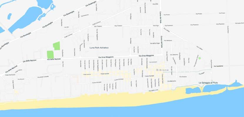 1 AARTMÁNOVÝ DŮM LANDORA, ATOLLO, BILOBA, CARINA téměř identické čtyři sousedící apartmánové domy v první linii od pláže Bibione - Lido dei ini, pláž - 50 m, v první linii od pláže výtah, 1 vyhrazené