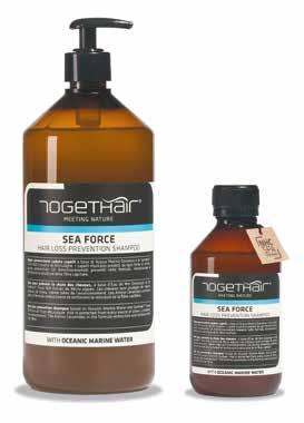 SEA FORCE HAIR LOSS PREVENTION SHAMPOO VYPADÁVÁNÍ VLASŮ S VODOU Z OCEÁNU ŠAMPON PROTI VYPADÁVÁNÍ VLASŮ 1 000 ml 250 ml 1 000 ml kod 19536 250 ml kod 19537 Šampon proti vypadávání vlasů s mořskou