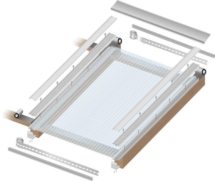 as GUTTAGLISS DUAL LONGLIFE formáty Dual Box 4,0 mm Kód Barva Rozměr v mm Balení Cena Poznámka Komůrkové desky z polykarbonátu 2850200 čirá 1000 1050 1 deska 182,64 Kč/m 2 LONGLIFE.