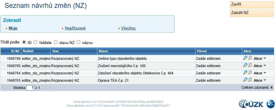 Pro srovnání je zde uvedeno několik obrazovek v původním i