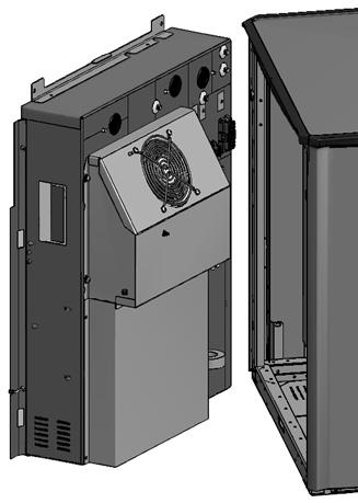 . pertura dell unità l fine di facilitare l accesso alla valvola di spurgo dell aria, al disgiuntore termico, alla valvola a vie, ai termistori, ai canali dei collegamenti elettrici, ecc.