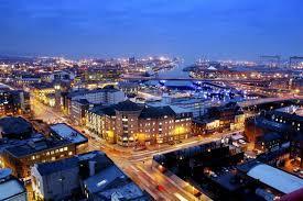 In the North is bordering with Republic the Ireland. The official languages are English, Norwegian and Ulster Scots.