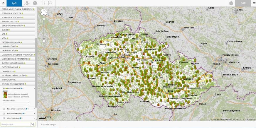 IS RESTEP Interaktivní mapa Obsáhlá databáze statistických podkladů Možnost