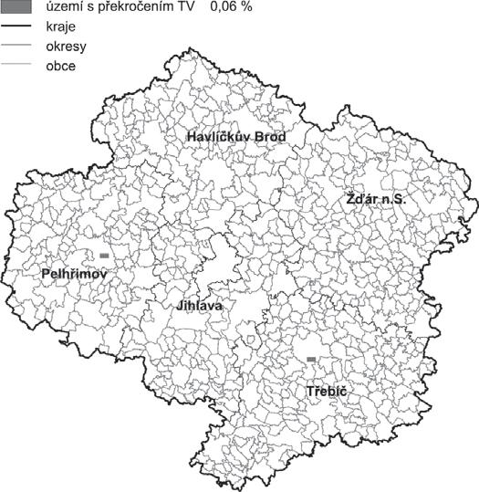 limitu pro benzo(a)pyren (v % území)