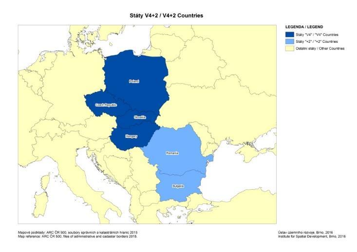 Regiony NUTS II ČR a SR 8 regionů NUTS II v ČR 4 regiony NUTS II v SR Země