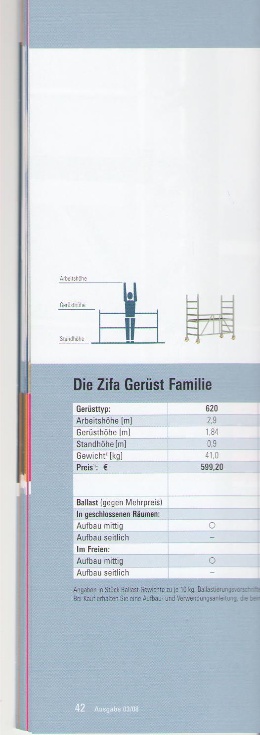 Pojízdné hliníkové lešení layher typ 21xx Typ 2101-2106 půdorys věže 2,85 x 1,5 m Od 2106 se spodním stabilizačním rámem o šířce 2,85 m Typ 2101 2102 2103 2104 2105 2106 Pracovní výška 3,5 m 4,5 m