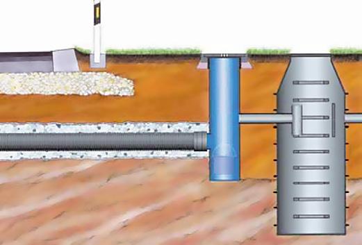 Nutné je ovšem dobré uložení trubek a respektování normy DIN EN 1610 Pokládání a zkoušení u odvodňovacích kanálů a vedení. Klasické řešení podzemního infiltračního zařízení je vsakovací rigol.
