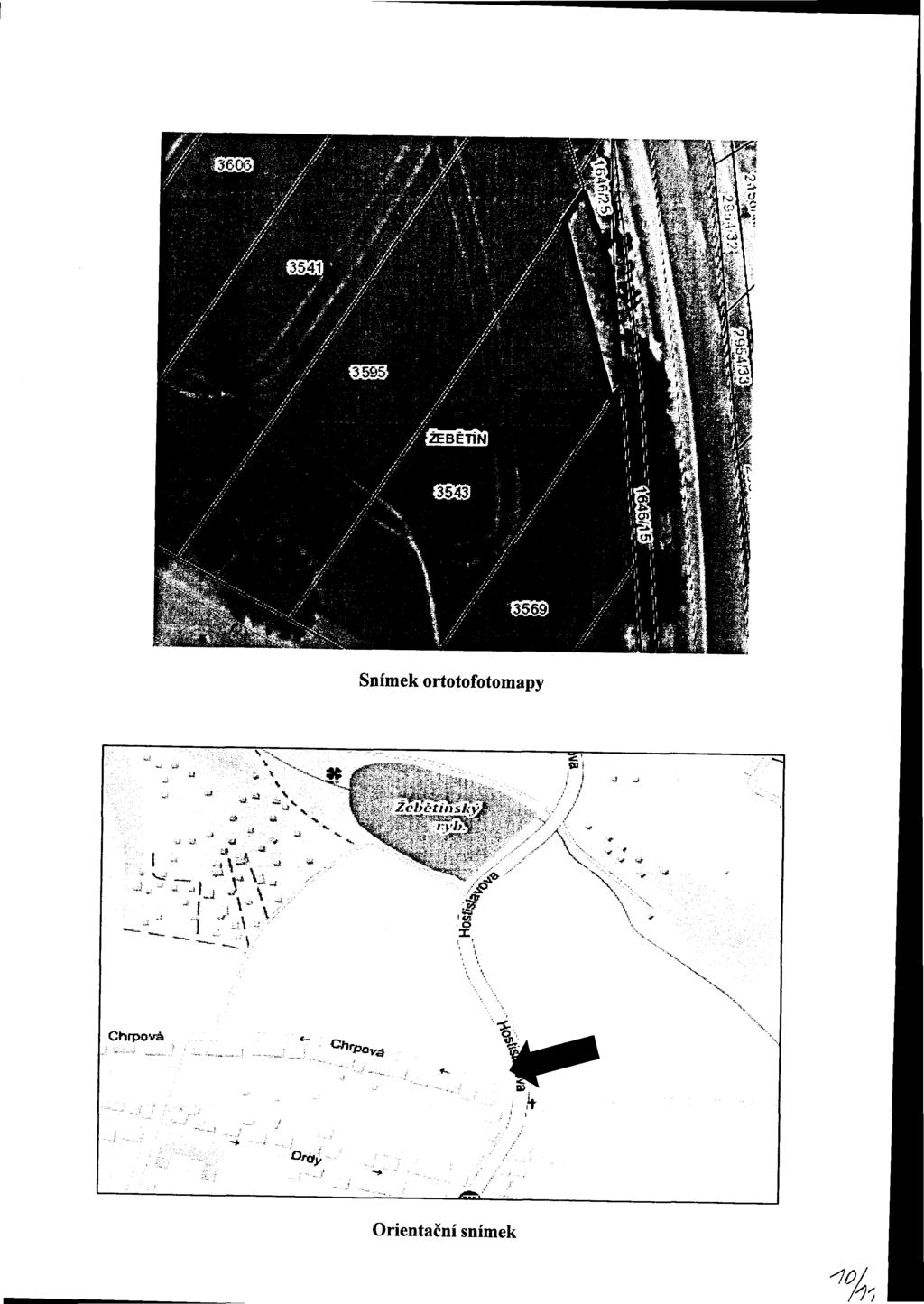 10/ m Snímek ortotofotomapy % V~í \ x.