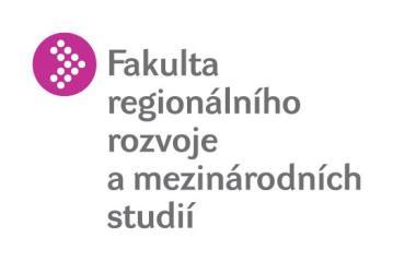 regionálního rozvoje a mezinárodních studií Zpracovatel: Schválil: č. j.: 16451/2018-391 ze dne: děkan Fakulty dne: 30.7. 2018 Počet stran: 4 Počet příloh: - Platnost ode dne: 1. 8.