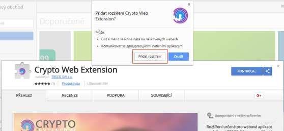 Kliknout na tlačítko Přidat rozšíření.