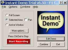 Práce s programem Wink Základní výběr programu Instant Demo Volby u nahrávání Postprodukční editace Nastavení při ukládání záznamu Pozn.