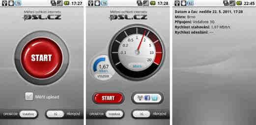 LINUXEXPRES.CZ DSL.cz Známý měřič rychlosti internetového připojení od serveru DSL.cz se dostal i na zařízení s Androidem.