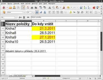 OPENOFFICE.CZ Výsledek Podmíněné formátování ověření správnosti Nepodmíněné formátování U nepodmíněného formátování je situace o poznání jednodušší, ale také zdlouhavější.