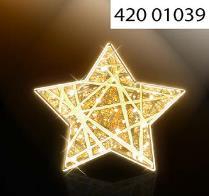 Dekorace 1 ks 2 470,00 23 2D LED 1/2 zlatá hvězda