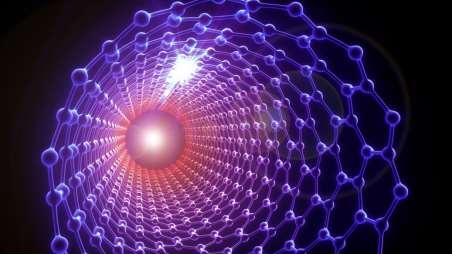 Uhlíkové nanostruktury Fullereny válcového tvaru dlouhé uhlíkové nanotrubičky, 50 až 100 krát pevnější