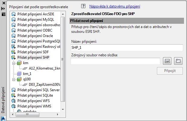 Postup připojení WMS: Abychom mohli WMS server připojit, je nutné zadat do příkazového řádku Civil3D příkaz MAPWSPACE a potvrdíme kliknutím na možnost ano, zobrazit podokno úlohy.