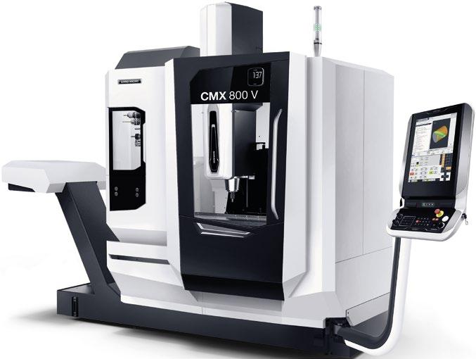 1 02 Společnost DMG MORI vyvinula řadu CMX V s cílem vytvořit robustní stroje, které po řadu let budou spolehlivě sloužit velkému počtu zákazníků.
