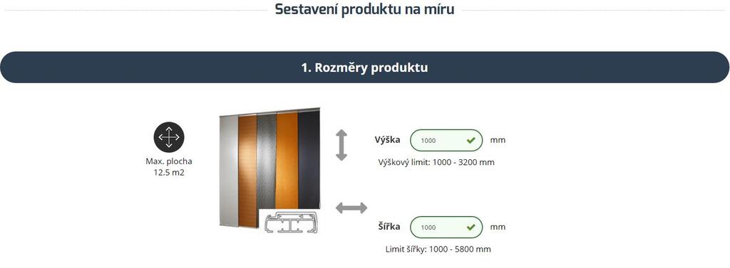 Příklad vyměření výšky: Vyměřená výška 2315 mm mínus 30-50 mm doporučené odečtení z výšky. Pro náš příklad jsme vybrali, že od vyměřené výšky odečteme 40 mm. Výška = 2275 mm.