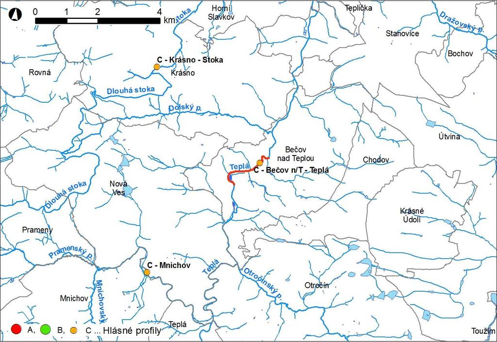 Obr. 1 Přehledná mapa řešeného území Obr.